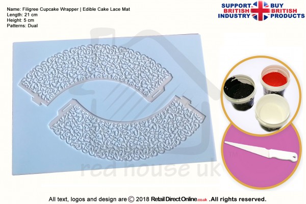3D Cupcake Wrapper | Cake Lace Mats | Cake Decorating Starter Kit | Cake Decorating Craft Tool