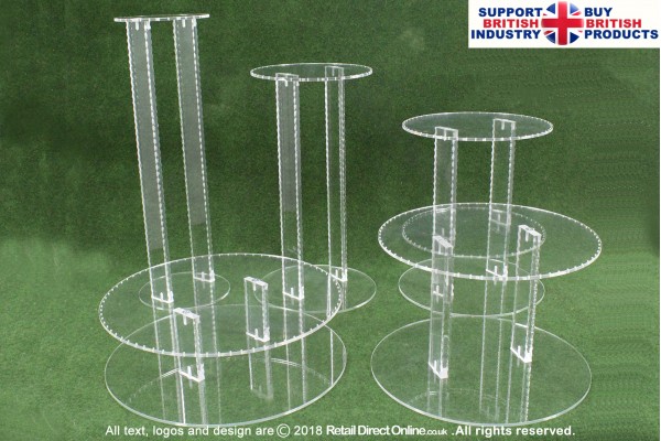 Round Set | Polymer Cake Stands