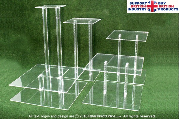 Square Set | Polymer Cake Stands