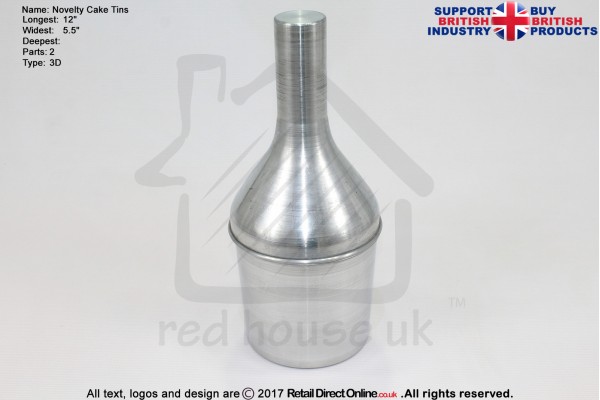 3D Hennessey Bottle| Novelty Shape | Cake Baking Tins and Pans | 3" Deep