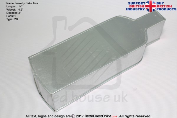 Absolute Vodka Bottle | Novelty Shape | Cake Baking Tins and Pans | 3" Deep
