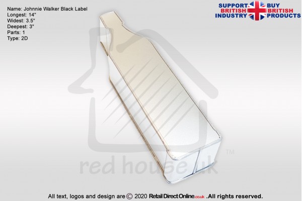 Johnnie Walker Black Label Bottle| Novelty Shape | Cake Baking Tins and Pans | 3" Deep