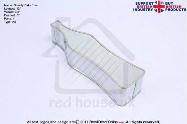 Martini Bottle| Novelty Shape | Cake Baking Tins and Pans | 3" Deep