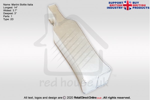 Martini Bottle Italia | Novelty Shape | Cake Baking Tins and Pans | 3" Deep