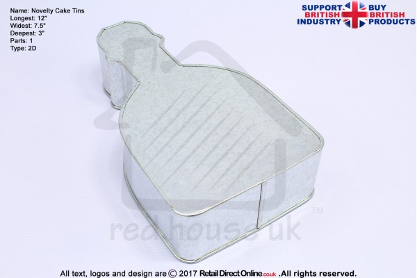 Reposado Patron Bottle| Novelty Shape | Cake Baking Tins and Pans | 3" Deep