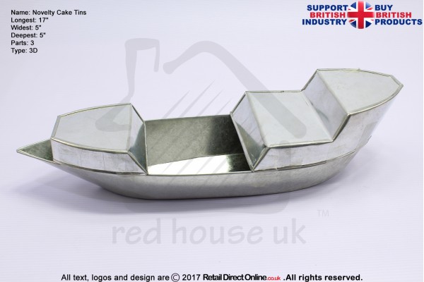 3D Pirate Ship | Novelty Shape | Cake Baking Tins and Pans | 3" Deep