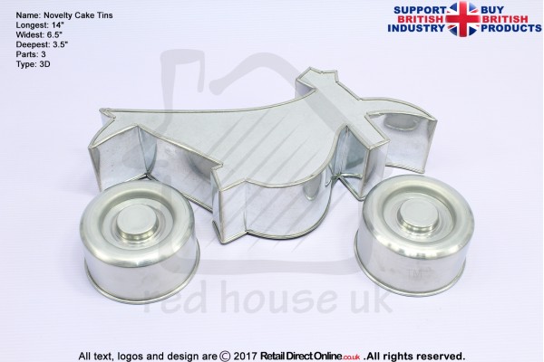 Trailer Dirt Bike | Novelty Shape | Cake Baking Tins and Pans | 3" Deep