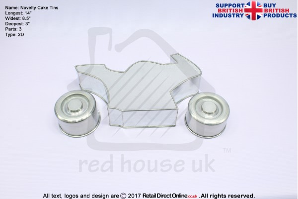 Sports Bike | Novelty Shape | Cake Baking Tins and Pans | 3" Deep