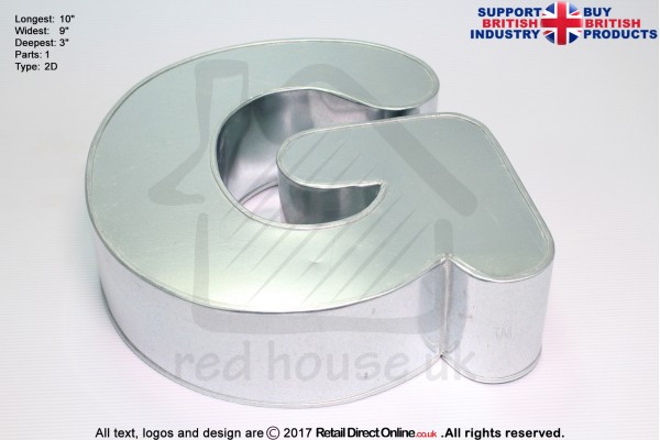 Alphabet G | Novelty Shape | Cake Baking Tins and Pans | 3" Deep