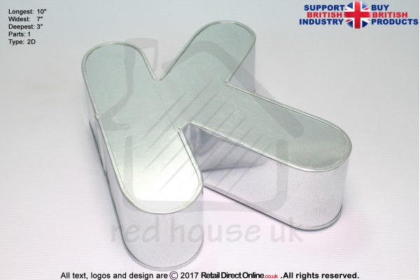 Alphabet K | Novelty Shape | Cake Baking Tins and Pans | 3" Deep