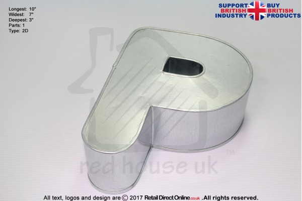 Alphabet P | Novelty Shape | Cake Baking Tins and Pans | 3" Deep