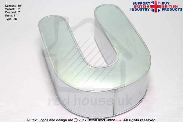 Alphabet U | Novelty Shape | Cake Baking Tins and Pans | 3" Deep