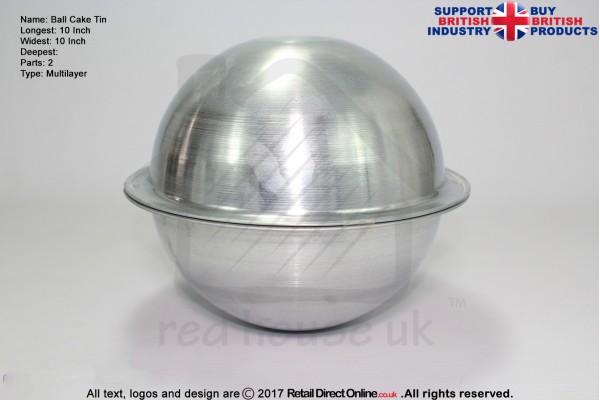 Ball | Bobbies | Sphere | Football | Pregnant Belly | Size 10 Inch | Novelty | Cake Baking Tin