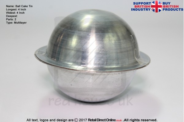 Ball | Bobbies | Sphere | Football | Size 4 Inch | Novelty | Cake Baking Tin