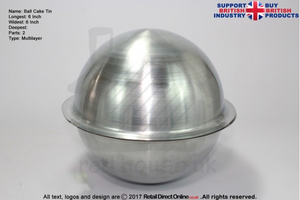 Ball | Bobbies | Sphere | Football | Pregnant Belly | Size 6 Inch | Novelty | Cake Baking Tin
