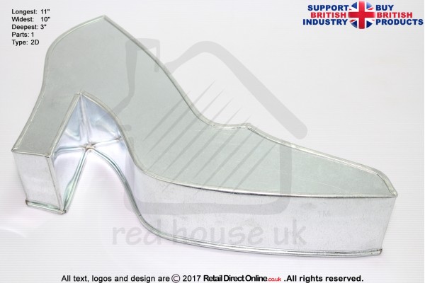 Ladies High Heel Shoes | 2/10 | Novelty Shape | Cake Baking Tins and Pans | 3" Deep