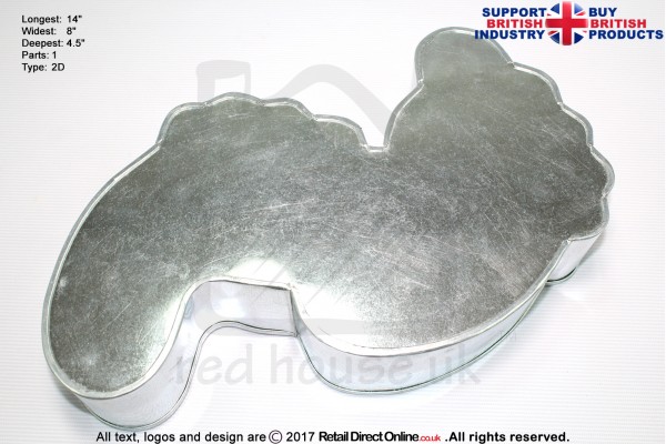 Baby Foot| Novelty Shape | Cake Baking Tins and Pans | 3" Deep