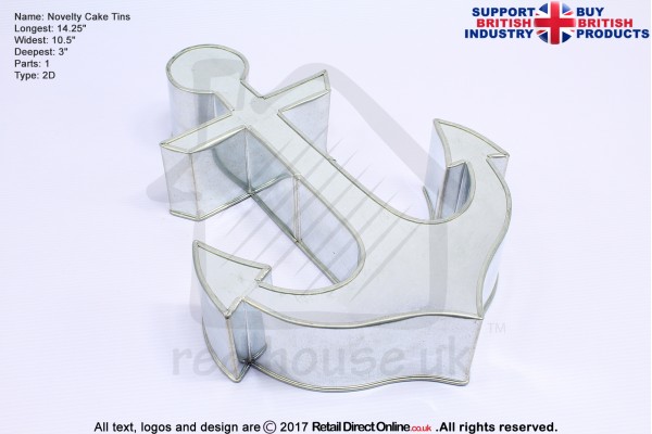 Anchor | Novelty Shape | Cake Baking Tins and Pans | 3" Deep