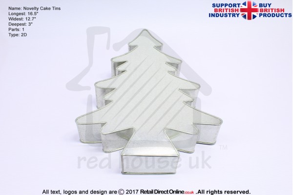 New Christmas Tree | Novelty Shape | Cake Baking Tins and Pans | 3" Deep