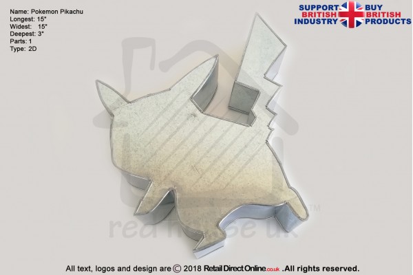 Pokemon Pikachu | Novelty Shape | Cake Baking Tins and Pans | 3" Deep