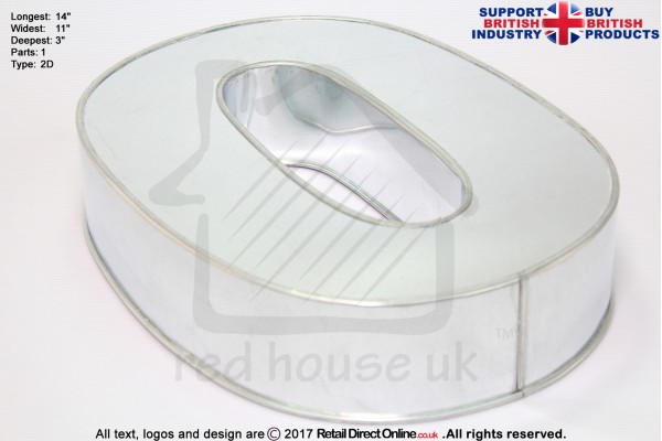 Large Number 0 | Novelty Shape | Cake Baking Tins and Pans | 3" Deep | Zero
