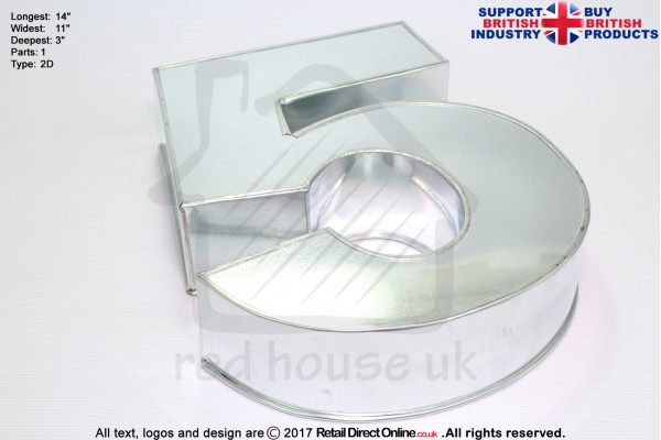 Large Number 6 | Novelty Shape | Cake Baking Tins and Pans | 3" Deep | Six