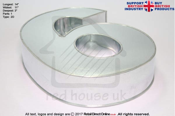 Large Number 7 | Novelty Shape | Cake Baking Tins and Pans | 3" Deep | Seven