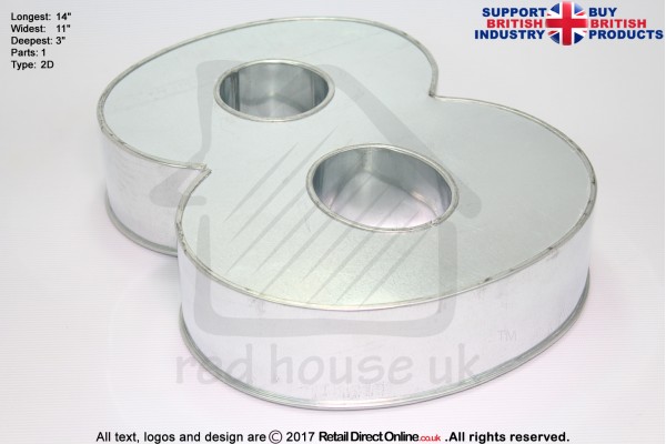 Large Number 9 | Novelty Shape | Cake Baking Tins and Pans | 3" Deep | Nine