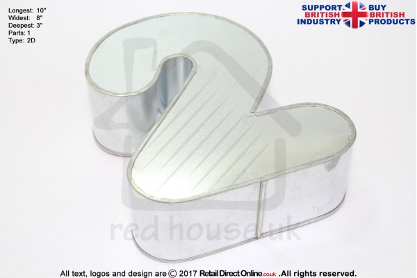 New Small Number 2 | Novelty Shape | Cake Baking Tins and Pans | 3" Deep | Two