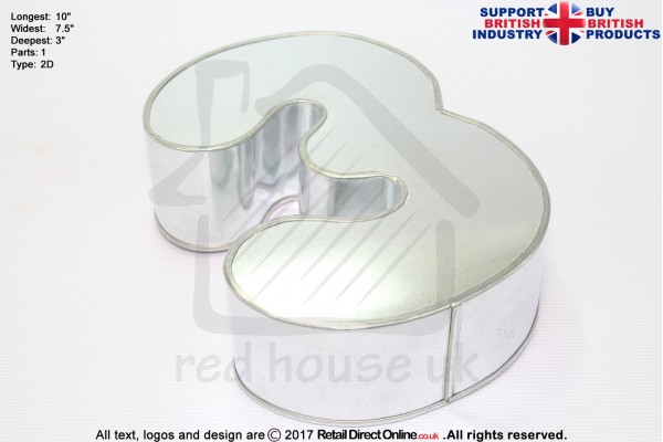 New Small Number 3 | Novelty Shape | Cake Baking Tins and Pans | 3" Deep | Three