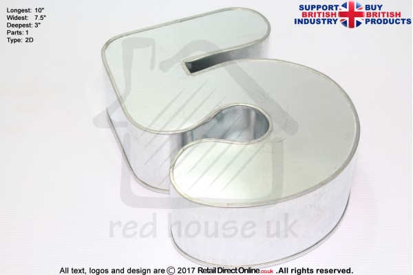 New Small Number 5 | Novelty Shape | Cake Baking Tins and Pans | 3" Deep | Five
