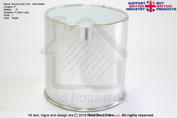 Round Cake Baking Tin | 4" Deep | Size 4 " | Hand Made
