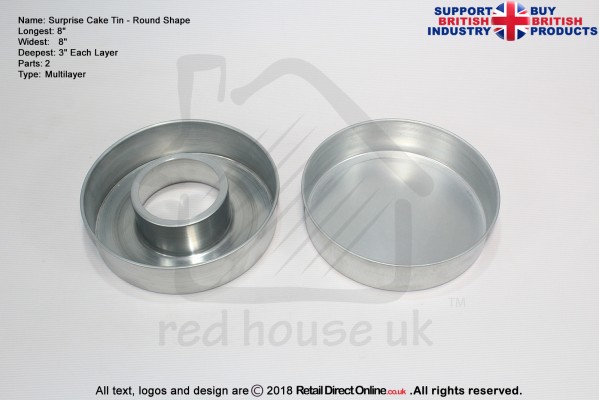 Surprise Round Shape | Size 8 Inch | Cake Baking Tins