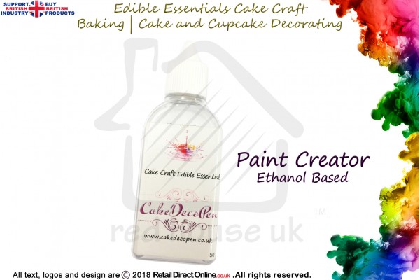 Paint Creator | Ethanol Based | 50 ml | Edible Essentials Baking and Cake Decorating Craft