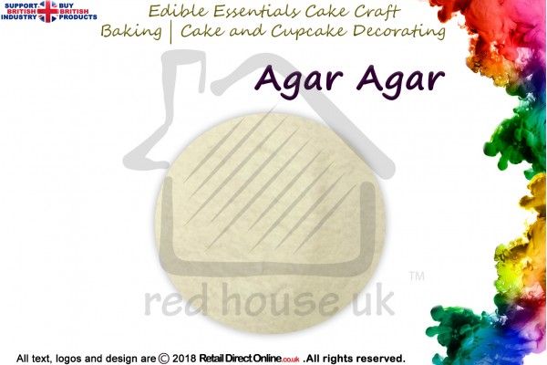 Agar Agar | 50 grams | Edible Essentials Baking and Cake Decorating Craft