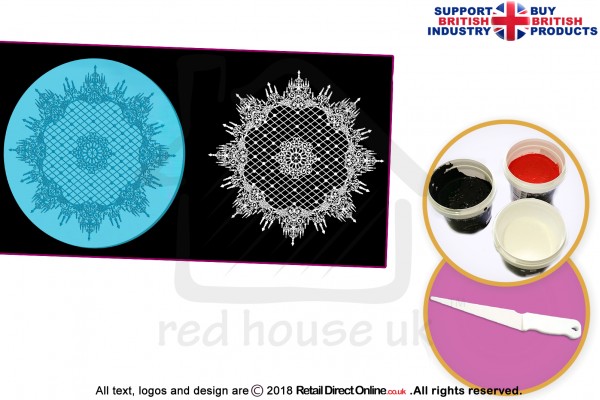 3D Valentino Doily | Cake Lace Mat |  Cake Decorating Starter Kit | Cake Decorating Craft Tool