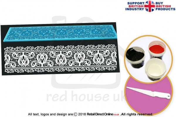 Blossom Hearts | Cake Lace Mat | Cake Decorating Starter Kit | Cake Decorating Craft Tool