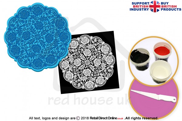 Floral Doily | Cake Lace Mats | Cake Decorating Starter Kit | Cake Decorating Craft Tool