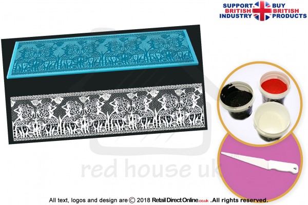 Ocean Fantasy | Cake Lace Mats | Cake Decorating Starter Kit | Cake Decorating Craft Tool