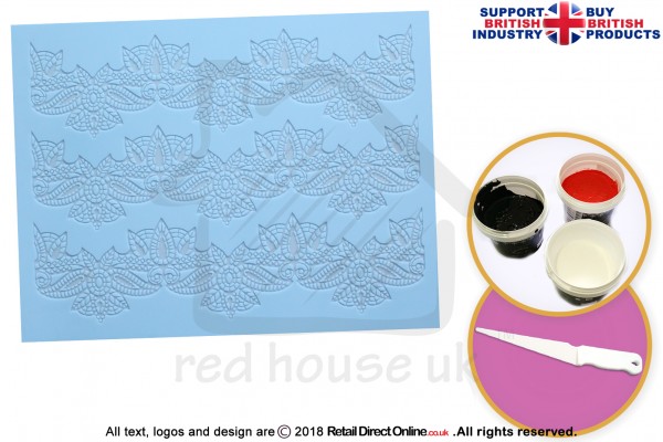 Almyra | Cake Lace Mat | Cake Decorating Starter Kit | Cake Decorating Craft Tool