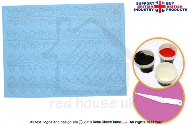 Amelia | Cake Lace Mat | Cake Decorating Starter Kit | Cake Decorating Craft Tool