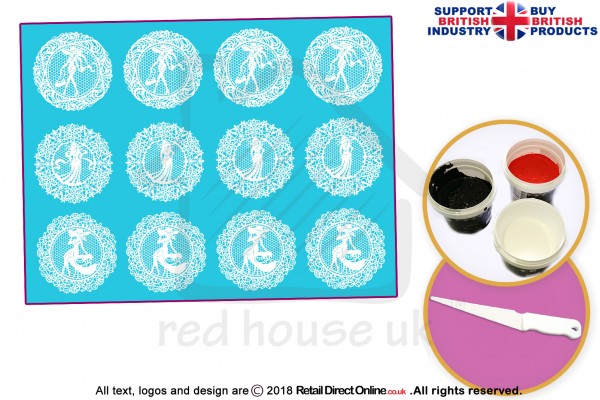 Chic | Cake Lace Mats | Cake Decorating Starter Kit | Cake Decorating Craft Tool