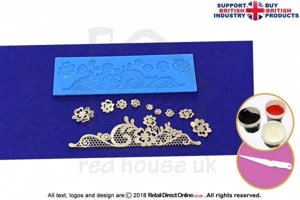 Floral Mesh Ribbon | Cake Lace Mats | Cake Decorating Starter Kit | Cake Decorating Craft Tool