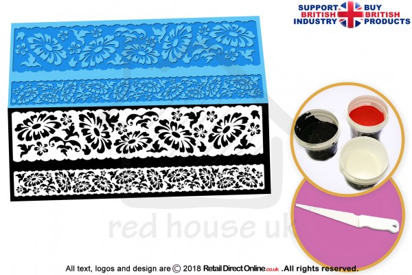 Gerbera Ribbon | Cake Lace Mats | Cake Decorating Starter Kit | Cake Decorating Craft Tool