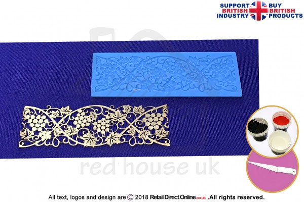 Grape Wine | Cake Lace Mats | Cake Decorating Starter Kit | Cake Decorating Craft Tool