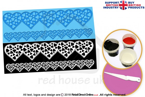 Love heart Ribbon | Cake Decorating Starter Kit | Cake Decorating Craft Tool