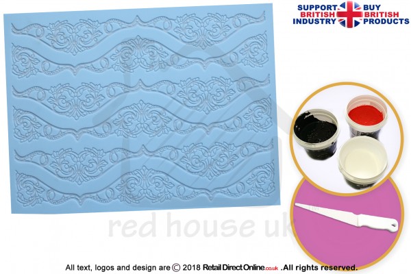 Marrakesh | Cake Lace Mats for Edible Cake Lace Mixes and Premixes | Cake Decorating Craft Tool