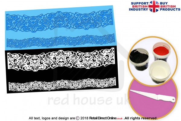 Oriana Ribbon | Cake Lace Mats | Cake Decorating Starter Kit | Cake Decorating Craft Tool
