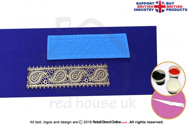 Paiseley Ribbon | Cake Lace Mats | Cake Decorating Starter Kit | Cake Decorating Craft Tool