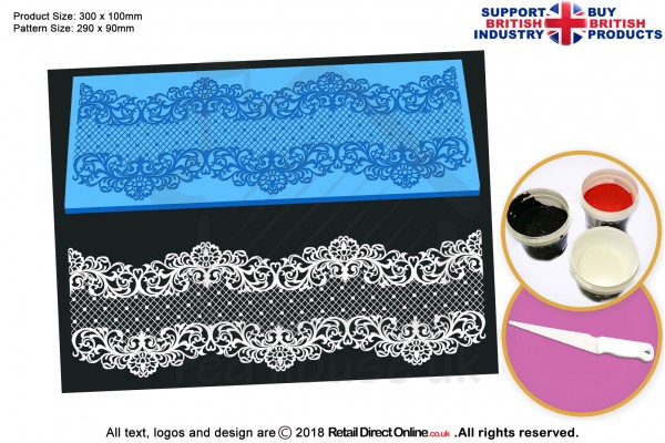Serenity | Cake Lace Mats | Cake Decorating Starter Kit | Cake Decorating Craft Tool